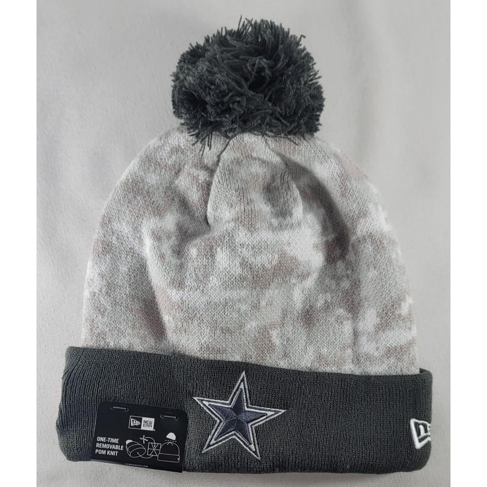 New Era Dallas Cowboys Salute To Service Digital Camo Knit Beanie Hat NWT OSFA